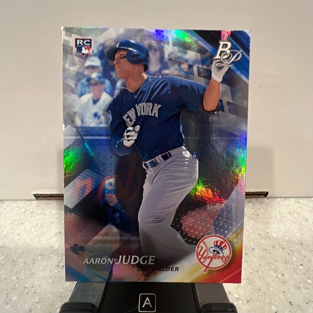 2017 Topps Bowman Platinum Foil #91 Aaron Judge Rookie Card RC